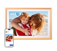 ARZOPA D14 14 Inch Metal Digital Picture Frame Free Cloud Storage Unlimited Photos & Videos via App Share 1920 x 1200 FHD Touchscreen Electronic Picture Frame Gift for Family