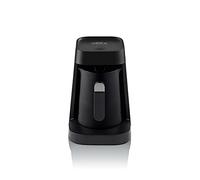 Arzum Okka Jet Automatic Turkish Coffee Maker, Black/Chrome, 480W, 3-pin UK Plug