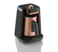 Arzum Okka Rich Spin Pro Turkish Coffee and Hot Beverage Maker, Velvetiser, Milk Frother, 5 Cups, Stainless Steel Cooking Pot (Copper)