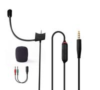 Arzweyk Replacement Bose QC35 Cable, Boom Mic with Mute Switch, Compatible with Bose QuietComfort 35 II, QC35, PC, Laptop, PS4, PS5, Xbox One Controller