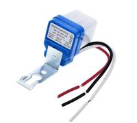 AS-10 Light Control Switch for Streetlights - 220V 10A 2200W Automatic Twilight Sensor Switch with IP-Rated Housing, Day/Night Auto On/Off,