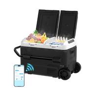 AS 12 Volt Refrigerator, 42QT(40L) 12V Fridge, Electric Cooler APP Control, Car Fridge 12/24V DC 110-240V AC, Car Refrigerator -4℉~68℉, 12 Volt Cooler for Camping, Trip, Truck, Boating, Outdoor