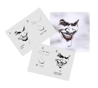 AS-343 Grinser Step by Step Airbrush Stencil Size L