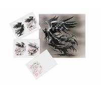 AS-362 Dark Angels Step by Step Stencil for Acrylic, Airbrush, Spray, Varnishes and Wall Paint, Size L