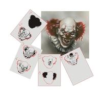 AS-375 Evil Clown Step by Step Stencil for Acrylic, Airbrush, Spray, Varnishes and Wall Paint, Size S