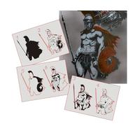 AS-378 Spartan Step by Step Stencil for Acrylic, Airbrush, Spray, Varnishes and Wall Paint, Size S