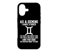 As A Gemini I Have 3 Sides Astrology Zodiac Sign Case for iPhone 17