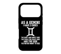 As A Gemini I Have 3 Sides Astrology Zodiac Sign Case for iPhone 17 Pro