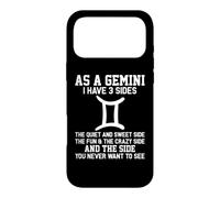 As A Gemini I Have 3 Sides Astrology Zodiac Sign Case for iPhone 17 Pro Max