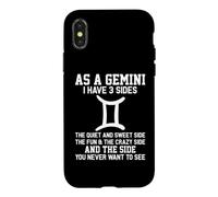 As A Gemini I Have 3 Sides Astrology Zodiac Sign Case for iPhone X/XS