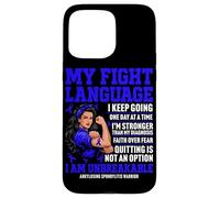 AS Awareness Ankylosing Spondylitis Warrior Case for iPhone 15 Pro Max