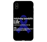 AS Awareness Funny Ankylosing Spondylitis Warrior Life Case for iPhone XS Max