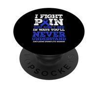 AS Awareness Funny Ankylosing Spondylitis Warrior PopSockets Adhesive PopGrip