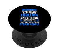 AS Awareness Funny Ankylosing Spondylitis Warrior PopSockets Adhesive PopGrip