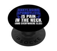 AS Awareness Funny Ankylosing Spondylitis Warrior PopSockets Adhesive PopGrip