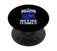 AS Awareness Funny Ankylosing Spondylitis Warrior PopSockets Adhesive PopGrip