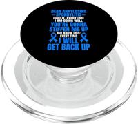 AS Awareness Funny Ankylosing Spondylitis Warrior PopSockets PopGrip for MagSafe