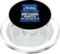 AS Awareness Funny Ankylosing Spondylitis Warrior PopSockets PopGrip for MagSafe