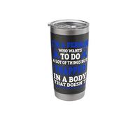 AS Awareness Funny Ankylosing Spondylitis Warrior Stainless Steel Insulated Tumbler