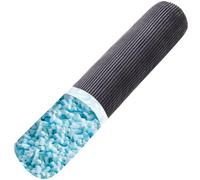 AS AWESLING Corduroy Body Pillow for Adults & Lumbar Support - Extra Long Side Sleeper Cushion + Firm Bolster for Bed/Sofa, Removable Cover (DARK GREY-MEMORY FOAM, 120 x 20 CM)