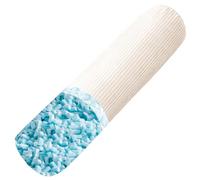 AS AWESLING Corduroy Body Pillow for Adults & Lumbar Support - Extra Long Side Sleeper Cushion + Firm Bolster for Bed/Sofa, Removable Cover (BEIGE-MEMORY FOAM, 90 x 20 CM)