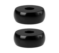 AS Axis Spindleon 1 Pair Black 17mm Handlebar Riser Spacers Aluminum Compatible with Har-ley Davidson Softail Breakout FXDL Dyna