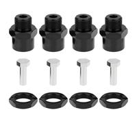 AS Axis Spindleon 1 Set 12mm to 17mm Wheel Hex Hub Adapter Extension Conversion for 1/10 RC Car Upgrade Parts Black
