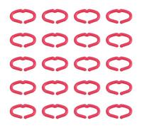 AS Axis Spindleon 100pcs 15mm Chicken Beak Clasps Snap Rings Pink Plastic Anti Pecking Poultry Feather Tool for Poultry Chickens