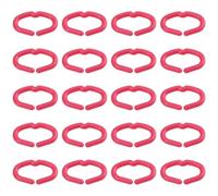 AS Axis Spindleon 100pcs 20mm Chicken Beak Clasps Snap Rings Pink Plastic Anti Pecking Poultry Feather Tool for Poultry Chickens