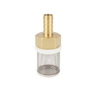 AS Axis Spindleon 12mm Brass Hose Barb Connector & Stainless Steel Filter Mesh Pump for Garden Swimming Pool Fish Tank Hose Filter