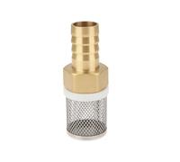 AS Axis Spindleon 19mm Brass Hose Barb Connector & Stainless Steel Filter Mesh Pump for Garden Swimming Pool Fish Tank Hose Filter
