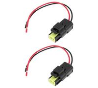 AS Axis Spindleon 2 Pack 2 Pin Evaporator Temperature Sensor Repair Harness Replace OEM 211PC022S0149 Compatible with 211PC022S0049