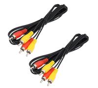 AS Axis Spindleon 2 Pack AV RCA Composite Cable 6 ft Compatible with Nintendo Entertainment System NES Console