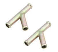 AS Axis Spindleon 2pcs Heater Hose Y Wye Connector 10mm Coolant Pipe Adapter Y-Type