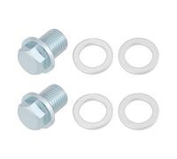 AS Axis Spindleon 2pcs M13x1.5 Engine Oil Drain Screw Plug with Gaskets for Car Motorcycle