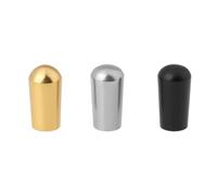 AS Axis Spindleon 3x Three-Way Rocker Stick Metal Switch Caps 8x15x4mm Compatible with LP Compatible with EPI Electric Guitar Black Gold Silver