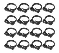 AS Axis Spindleon 40Pcs Hose Pipe Fasteners Clips 20mm-25mm for Aquariums Ponds Black Plastic