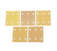 AS Axis Spindleon 50Pcs Sandpaper Kit 6 Holes 115x107 mm Compatible with Bosch Orbital Sander for Paint on Wood Hardwood, Grit 40 80 120 180 240