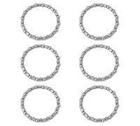 AS Axis Spindleon 6 Pcs Bicycle Front Fork Ball Bowl Set Bead Holder 5/32inch x16Balls Fit for Front Fork 25.4mm/1-inch Frame Head Tube Bowl Set