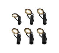 AS Axis Spindleon 6Pcs Rod Pole Tip Top Guide Rings for Fishing Rod Repair Black (5mm-7.5mm)