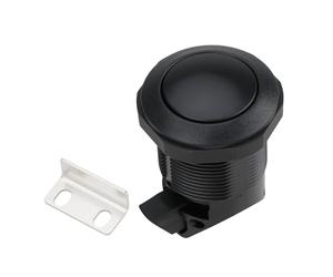 AS Axis Spindleon Pop-Out Knob Latch M1-2A-13 with Keeper Stainless Steel Compatible with 0.048 to 0.75 Inches Doors Cabinetry Black