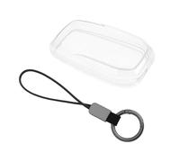 AS Axis Spindleon Transparent Key Fob Case Cover with Key Chian Compatible with Toyota Corolla RAV4 Hilux