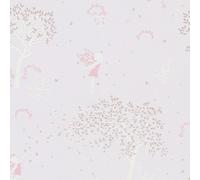 As Creation A.s Creation Blush Grey Fairy Garden Wallpaper - Enchanted Woodland Trees & Floral 79266-2