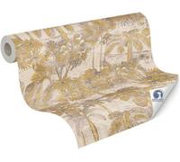 As Creation A.s. Création Cosiness Tropical Palm Leaf Self Adhesive Jungle Wallpaper Cream Grey 793171 10.05M X 53Cm