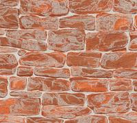 As Creation A.s. Création Non-Woven Red Orange Brick Stone Wallpaper 316547