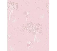 As Creation A.s Creation Pink Fairy Garden Wallpaper - Enchanted Woodland Trees & Floral 79266-1