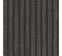 A.S. Création PintWalls II 391094 Wooden Wallpaper Acoustic Panels Grey Black Slat Wall 10.05 m x 0.53 m Made in Germany