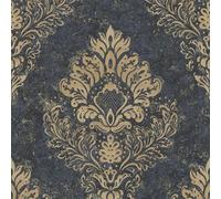 Livingwalls Baroque Wallpaper Metropolitan Stories 2 A.S. Création Non-Woven 10.05 m x 0.53 m Beige Blue Brown Made in Germany 379012 37901-2