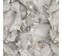 As Creation As Luxury Marble Stone Plaster Grey & Gold Wallpaper 79079-1