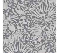 A.S. Création The BOS 388314 Non-Woven Wallpaper Floral 10.05 m x 0.53 m Made in Germany Grey Silver